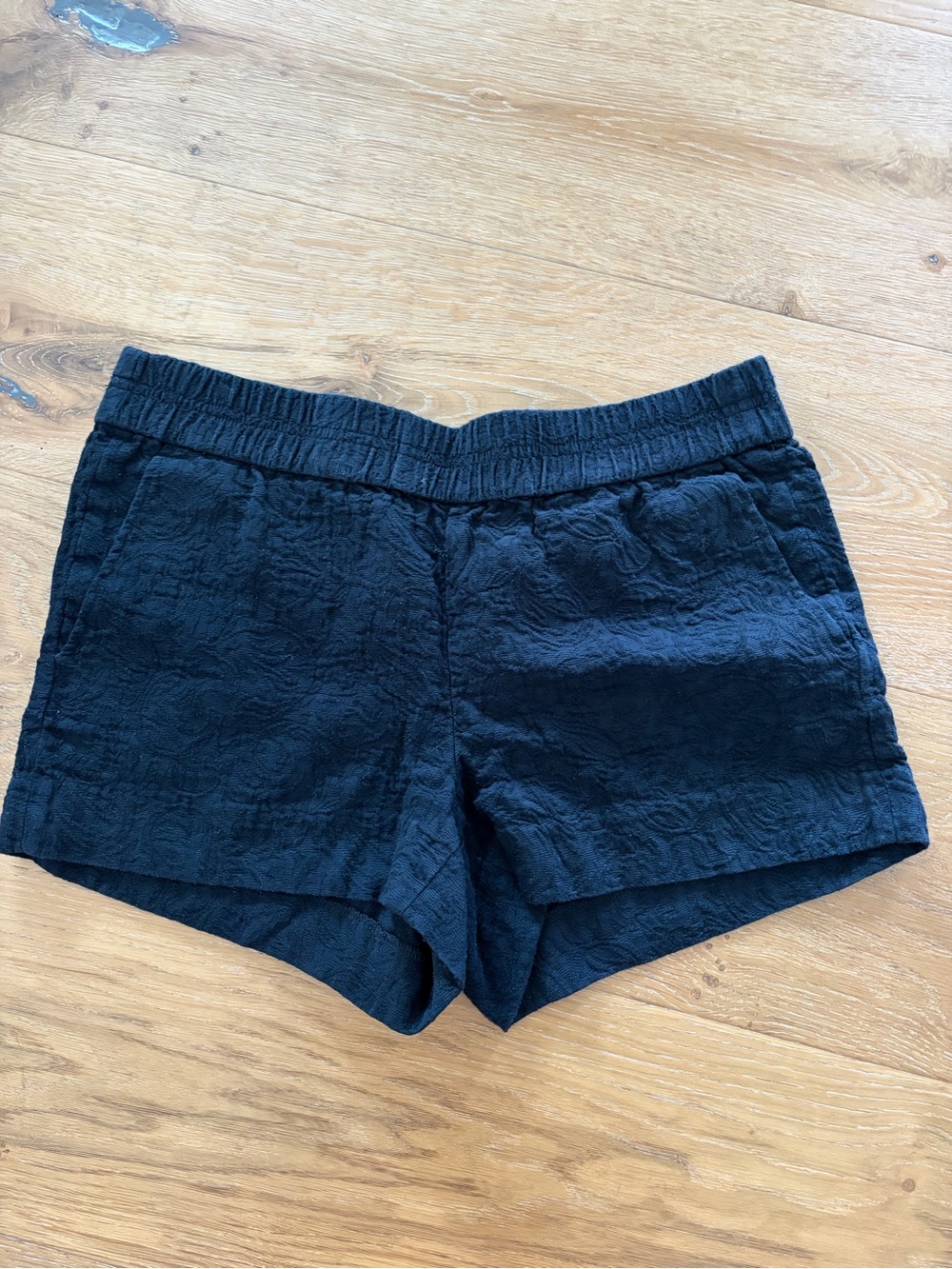 J. Crew Black Textured High-Waist Women's Shorts